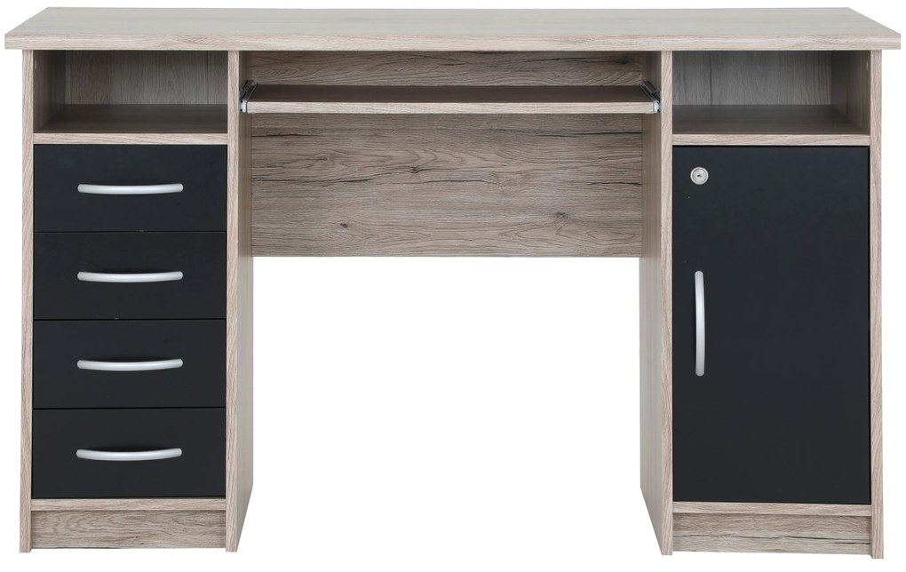 Masă PC Waldo (Stejar sanremo + Negru). 1101304