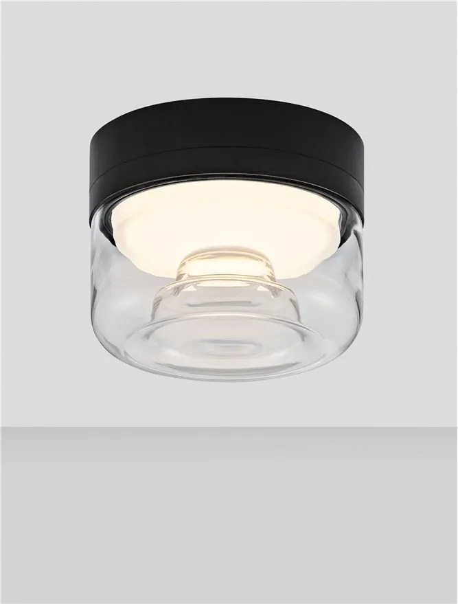 Plafoniera stil minimalist Doris negru