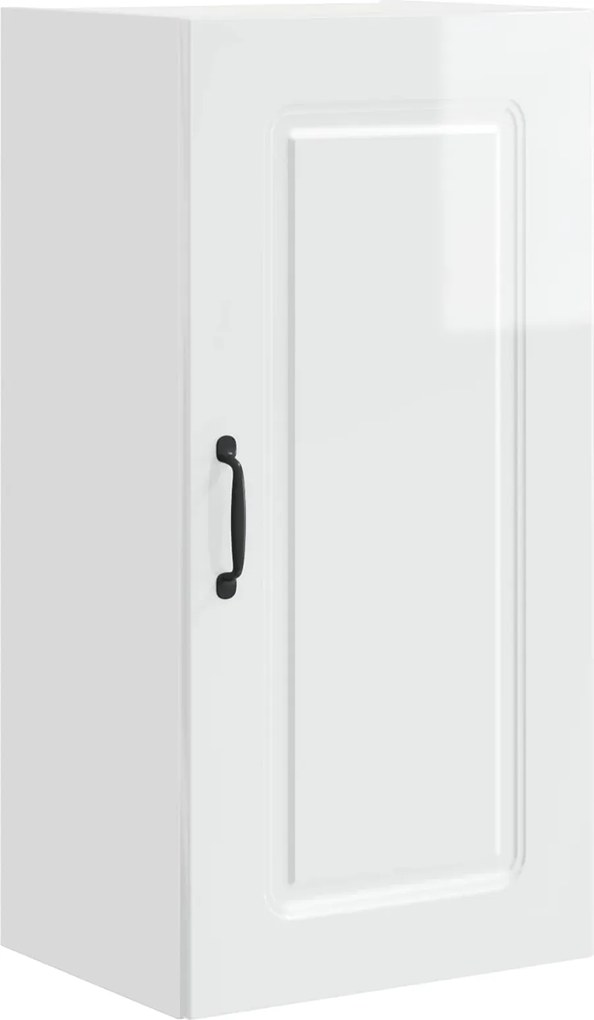 vidaXL Dulap de bucătărie Kalmar Alb lucios 40 x 31 x 80 cm