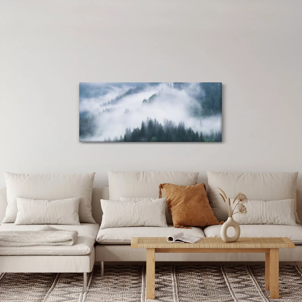 Tablou - Copacii în ceață (120x50 cm)