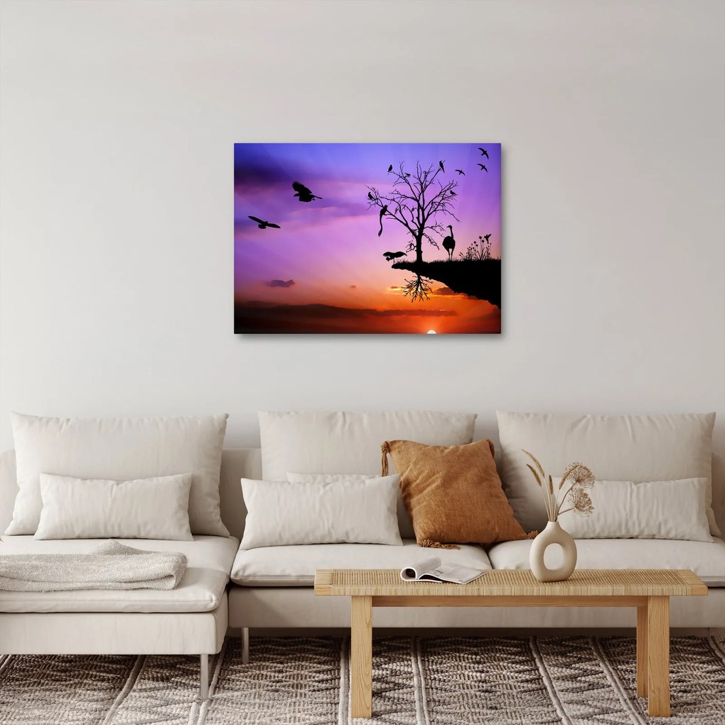 Tablou - Siluetele animalelor (70x50 cm)