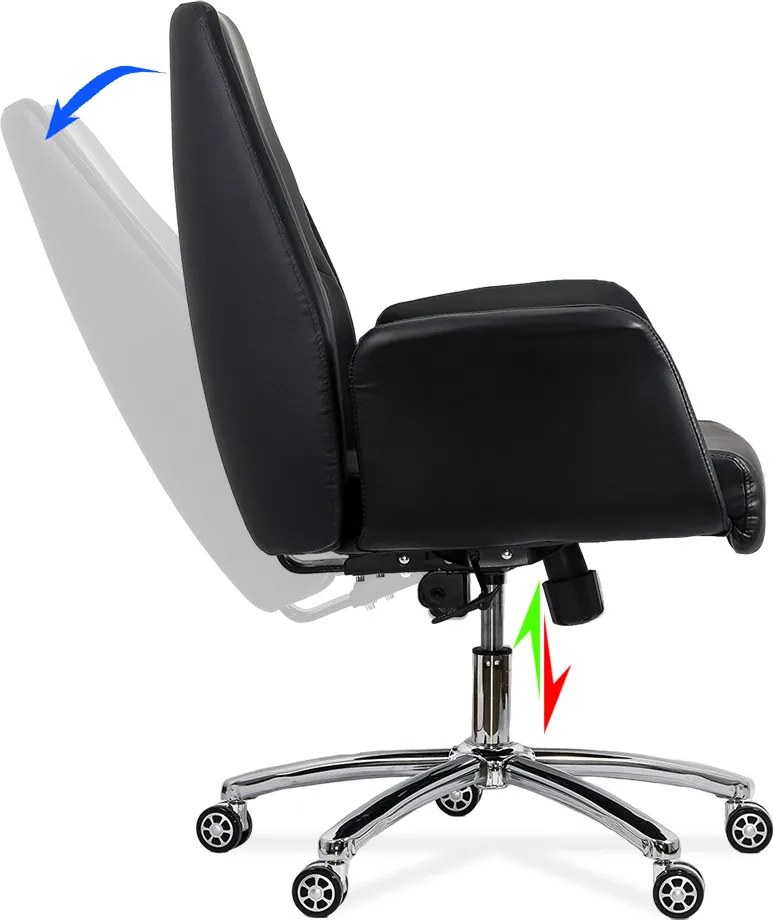 RESIGILAT - Scaun de birou REZISTENT 200 KG OFF 800 negru