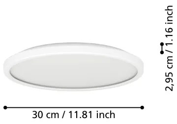 Plafonieră LED de exterior Eglo 901446 ROVITO 13,9W/230V d. 30 cm IP44 alb