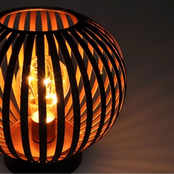 Lampă LED decorativă de masă Solight WO3102 LED/3xAA negru/cupru