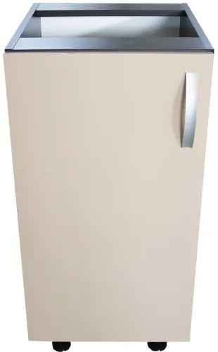 Corp inferior cu 1 usa Zebra, Wenge / Cappuccino, fara blat, 40 x 82 x 50 cm