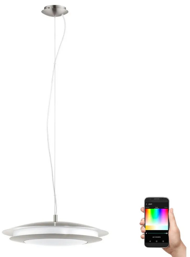 Lustră LED RGB pe cablu dimabilă MONEVA-C LED/27W/230V Eglo 98044