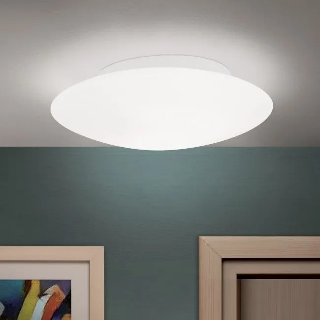 Plafoniera moderna diametru 30cm, Alba