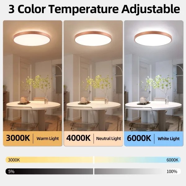 BRILAGI - Corp de iluminat LED dimabil GLASS POOL DOUBLE LED/80W/230V 60 cm cupru + telecomandă