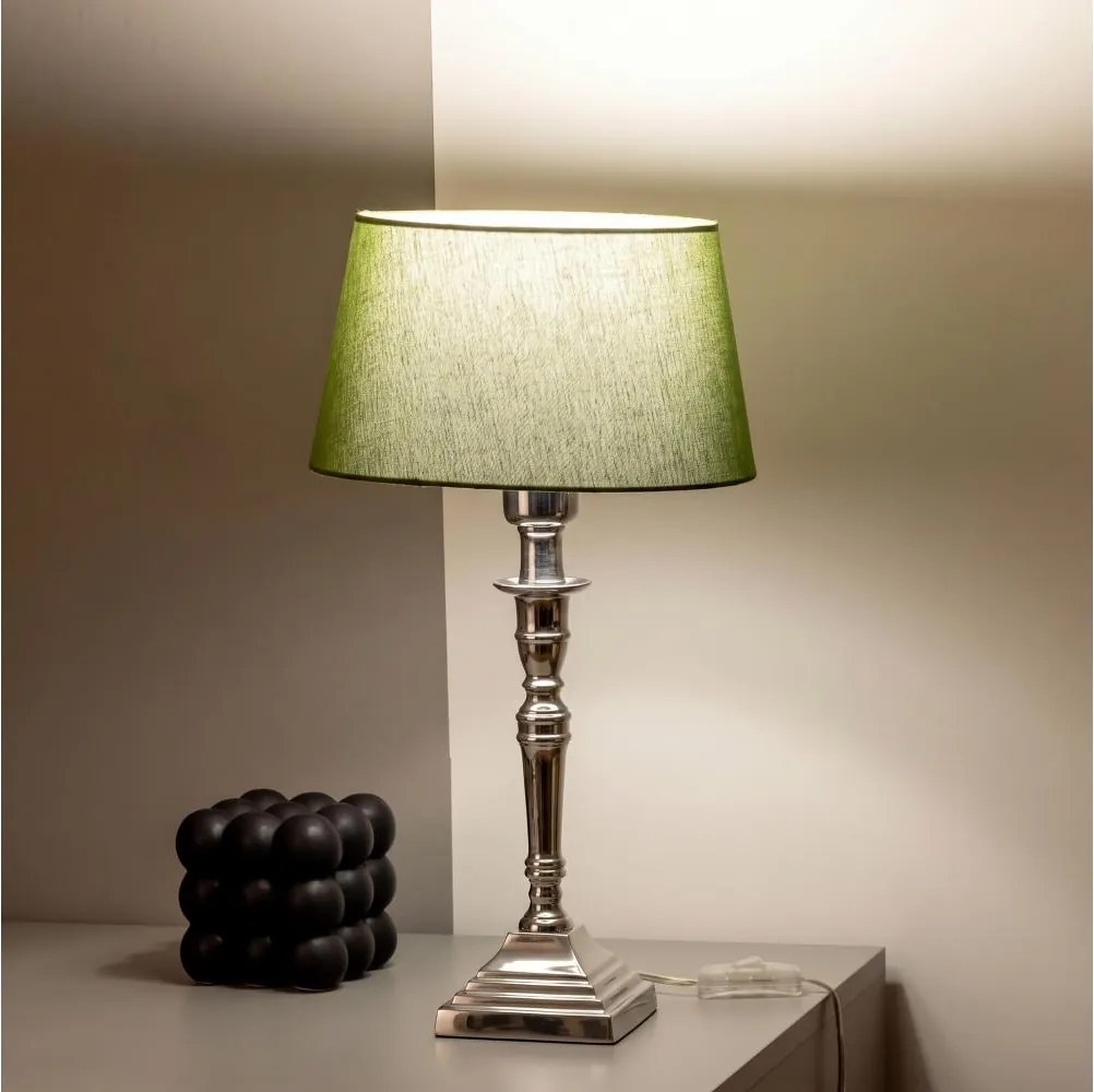 BRILAGI - Lampă de masă CERIA 1xE27/60W/230V Ø 25 cm argintie/verde