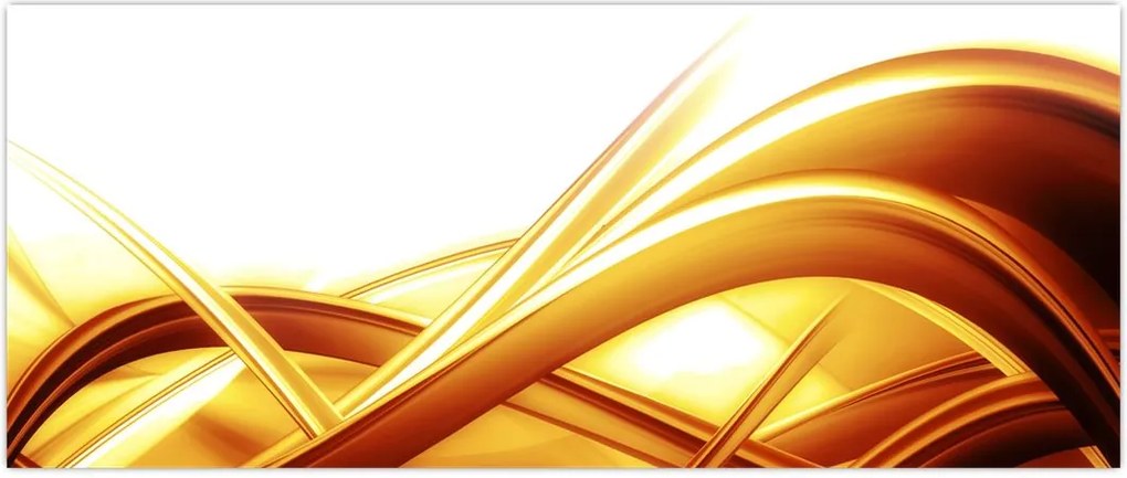 Tablou - Abstrac galben (120x50 cm)