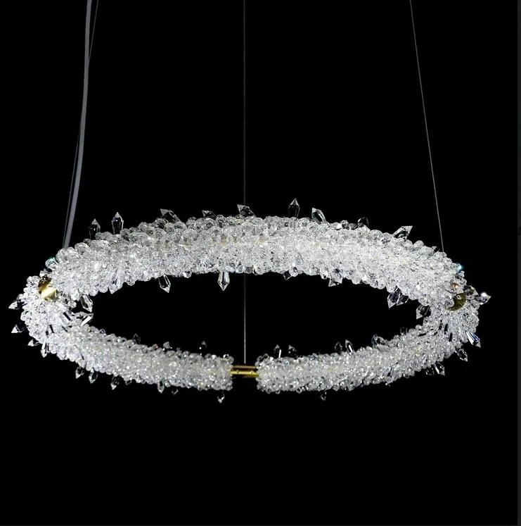 Lustra LED LUX moderna design circular D105 GLACEE 03