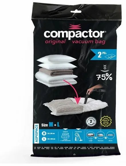 Saci de depozitare in vid 70 l + 120 l, transparenti
