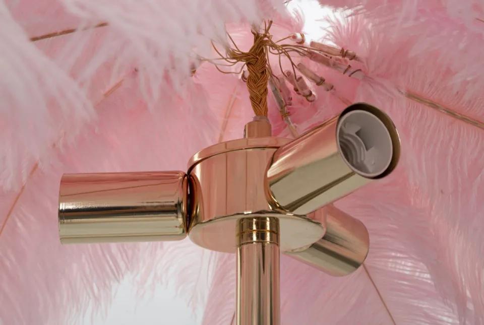 Lampadar roz din metal si plastic, soclu E14, max 40W, Ø 55 cm, Palm Mauro Ferreti