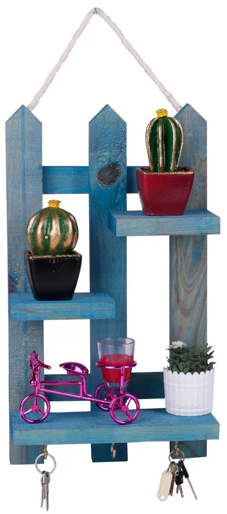 Suport chei 213 Albastru 40x23x9 cm