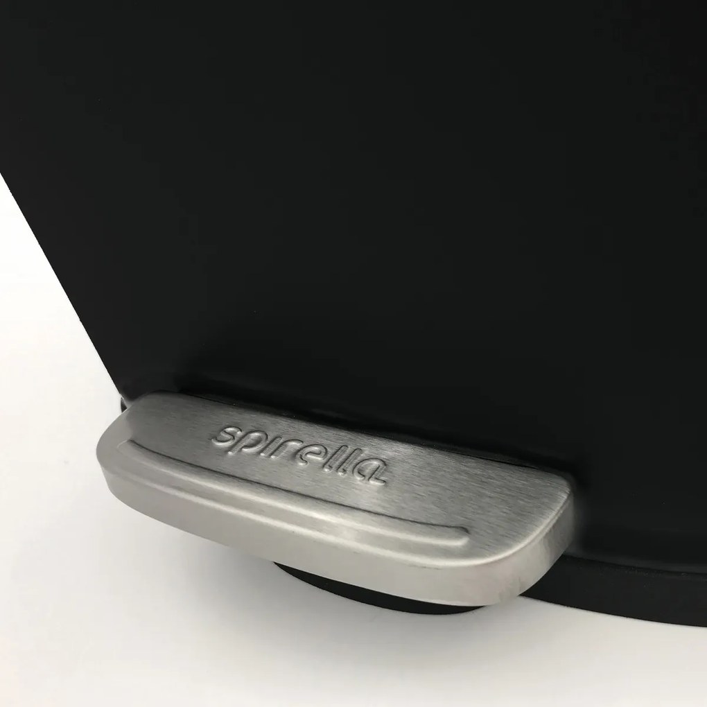 Coș de gunoi cu pedală soft-close Spirella Akira 12 l, negru mat, 12 l