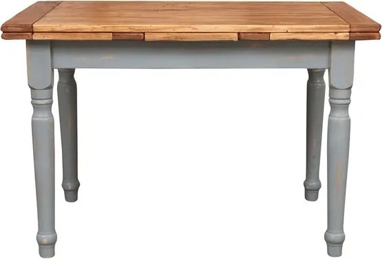 Masa extensibila, L120(210) 80 H80 cm, natur gri antichizat, lemn masiv