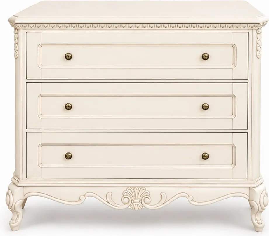 Comodă lemn masiv nuc Palermo, 122.7 × 51 × 95 cm