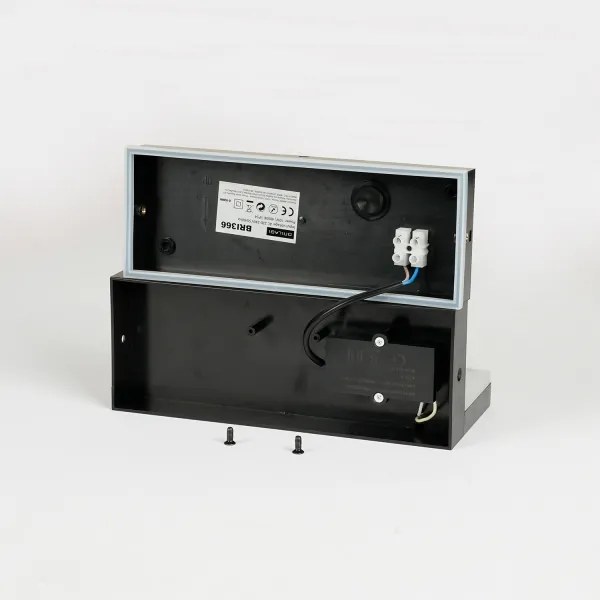 Brilagi - Aplică de perete LED pentru exterior TESSI LED/10W/230V neagră IP54