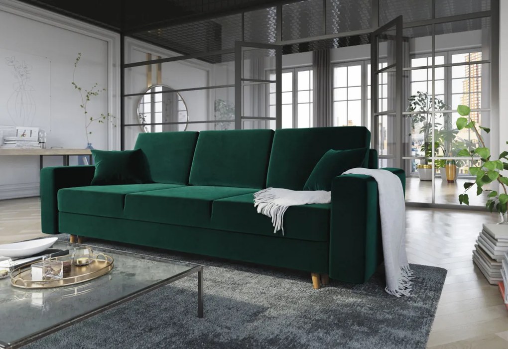 Expedo Canapea extensibilă tapițată BRISA, 230x87x90, itaka 14