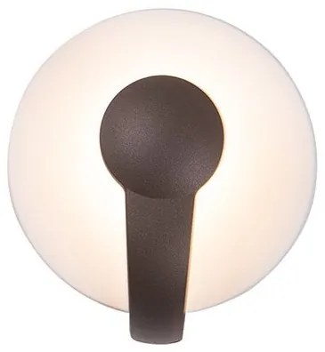 Aplica LED de perete pentru iluminat exterior IP65 Tiundi maro inchis