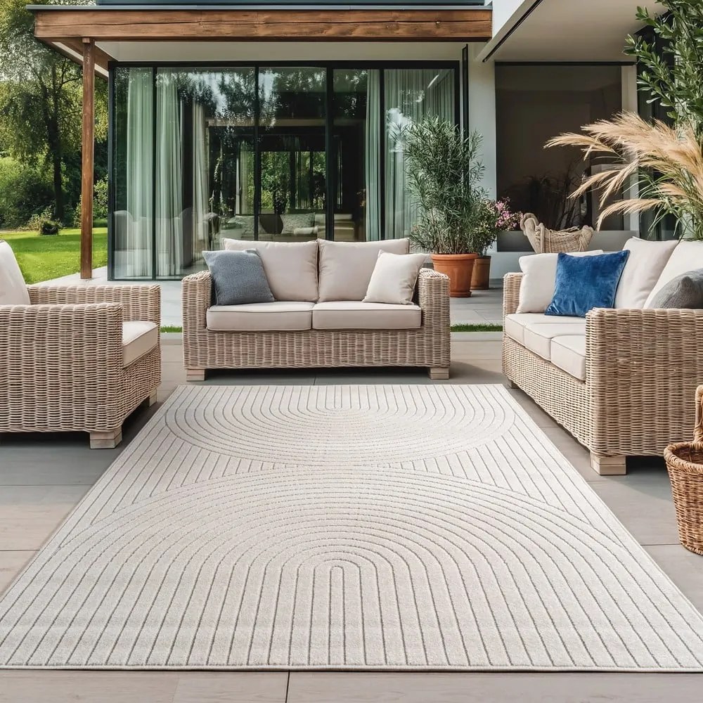 Covor pentru exterior și interior crem 240x340 cm Nova 1201 – Ayyildiz Carpets