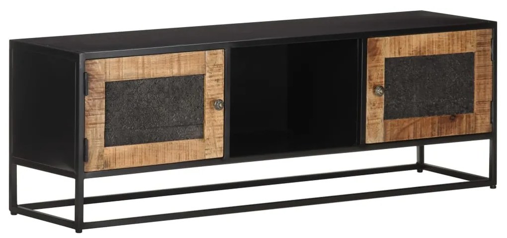 vidaXL Comodă TV, 120 x 30 x 40 cm, lemn de mango nefinisat