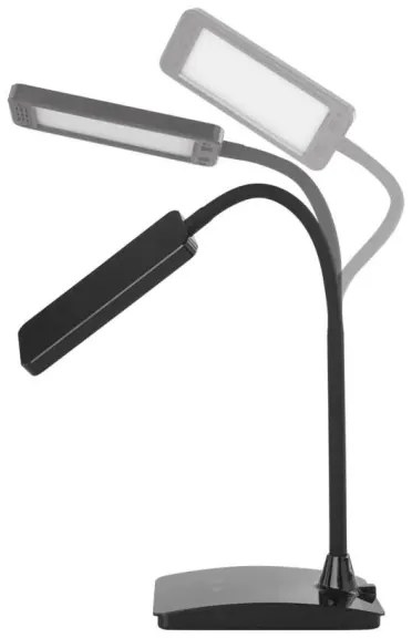 Lampă de birou LED EDDY, cu intensitate reglabilă, 6W, 230V, 3000/4500/6800K, neagră