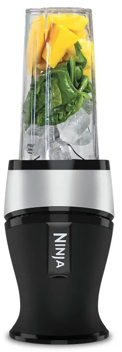 Blender vertical Ninja NINJA QB3001EUS, 700W, 2x470 ml, 18000 rpm, Fructe intregi, Negru/Gri