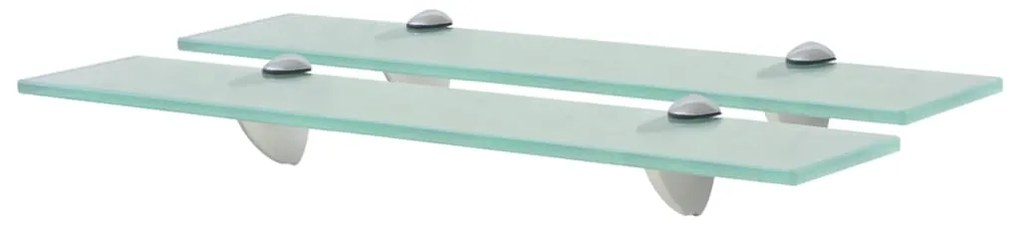 vidaXL Rafturi suspendate, 2 buc., 50 x 10 cm, sticlă, 8 mm