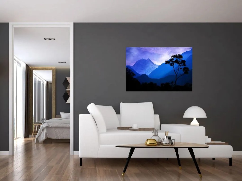 Tablou - Cerul de noapte din Nepal (90x60 cm)