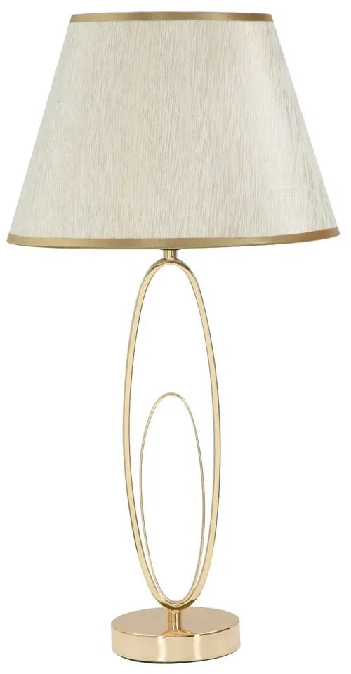 Lampadar cu o construcție aurie Mauro Ferretti Glam Flush, alb