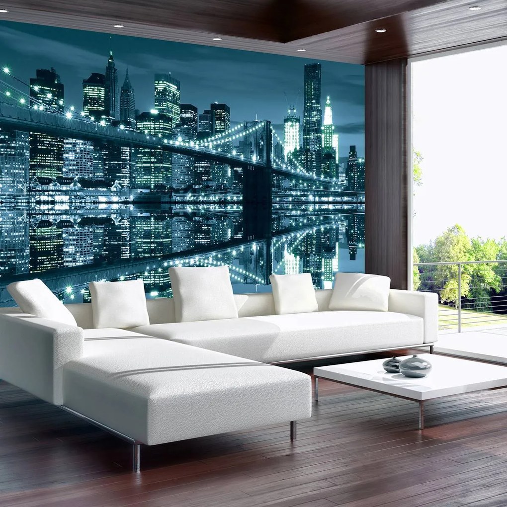Fototapet - New York și podul Brooklyn (152,5x104 cm)
