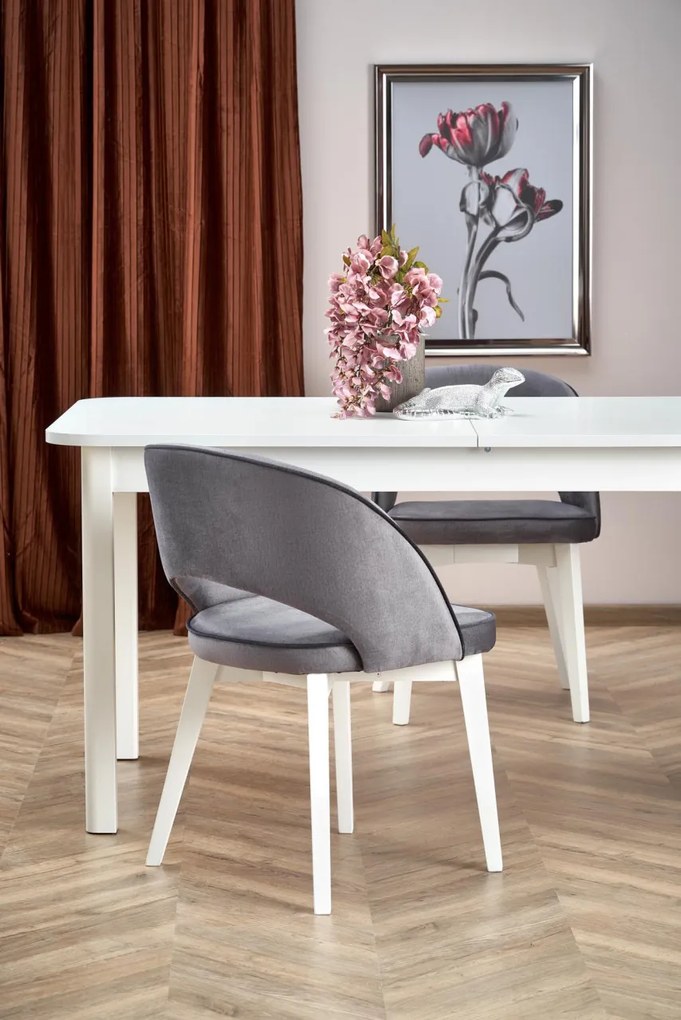 Masa extensibila Florian L160-228 cm alb/alb