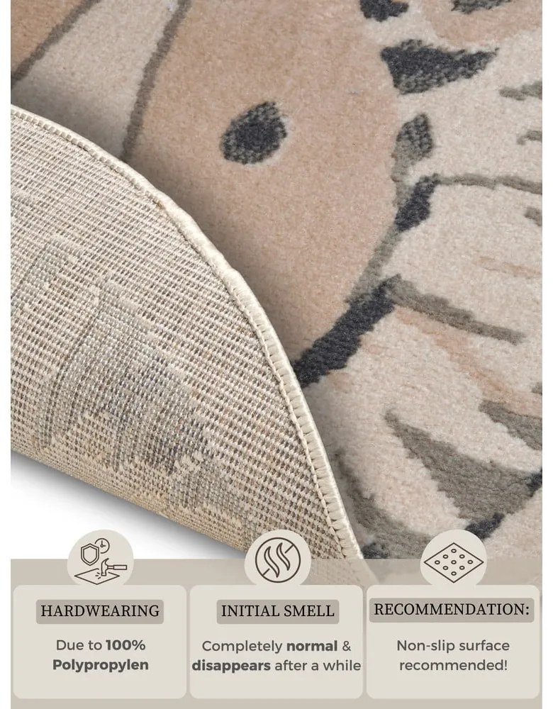 Covor pentru copii bej ø 140 cm Lion – Hanse Home