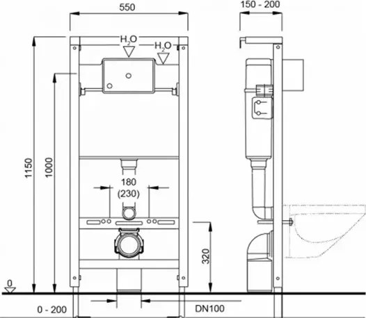 Set rezervor WC incastrat Liv Jog si clapeta alb mat Selenite Duo Alb mat