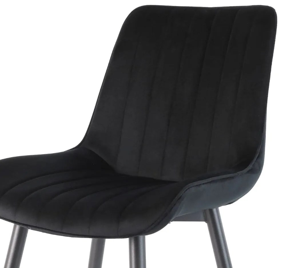 Scaun de bucaterie Rowena, negru