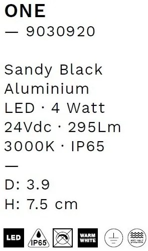 Proiector LED iluminat exteriordecorativ IP65 ONE 4W