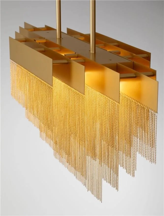 Lustra LED suspendata design modern REVIA aurie