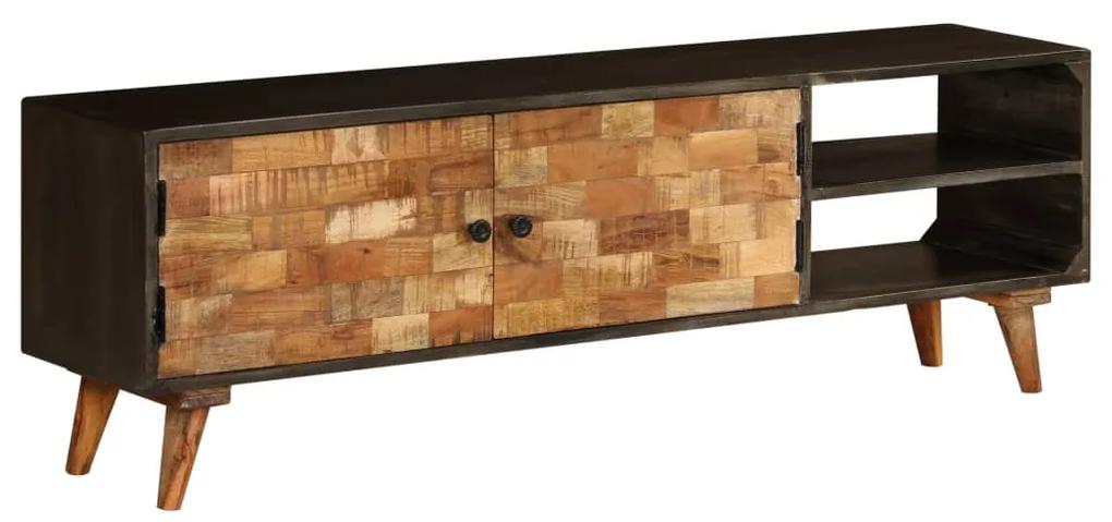 246167 vidaXL Comodă TV, lemn masiv de mango, 140 x 30 x 45 cm