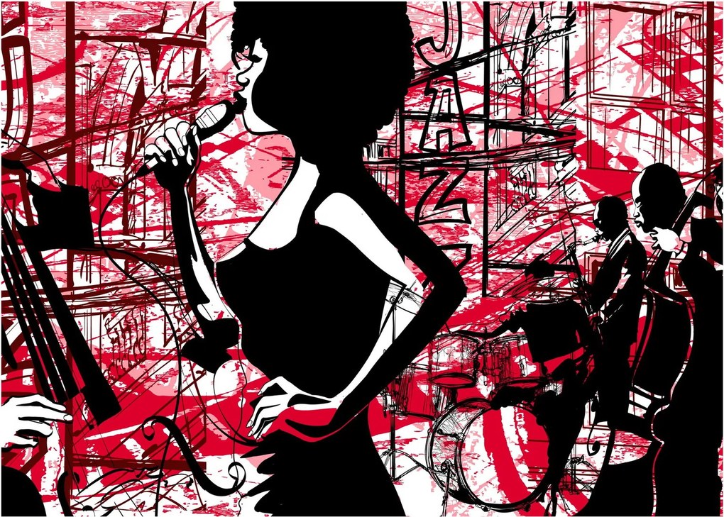 Tablou pe sticlă - Jazz (70x50 cm)