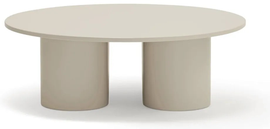 Măsuță de cafea crem 110x111 cm Totem – Teulat