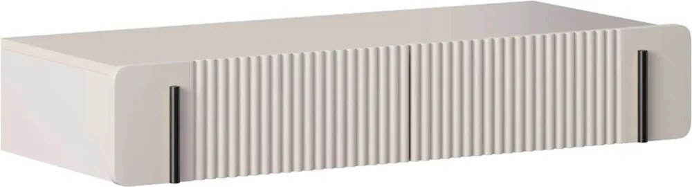 Masă de toaletă Malmi 100 cm suspendată - cașmir / negru