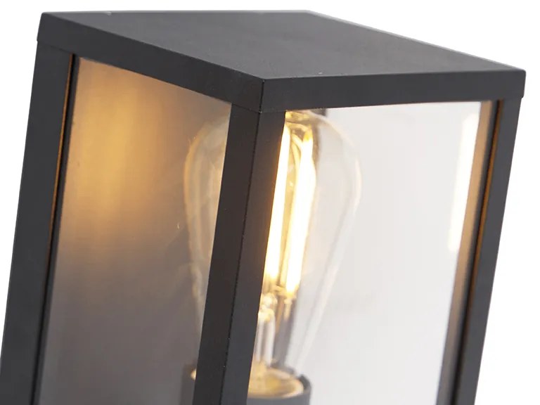 Aplică industrială neagră 38 cm cu 2 lumini IP44 - Charlois