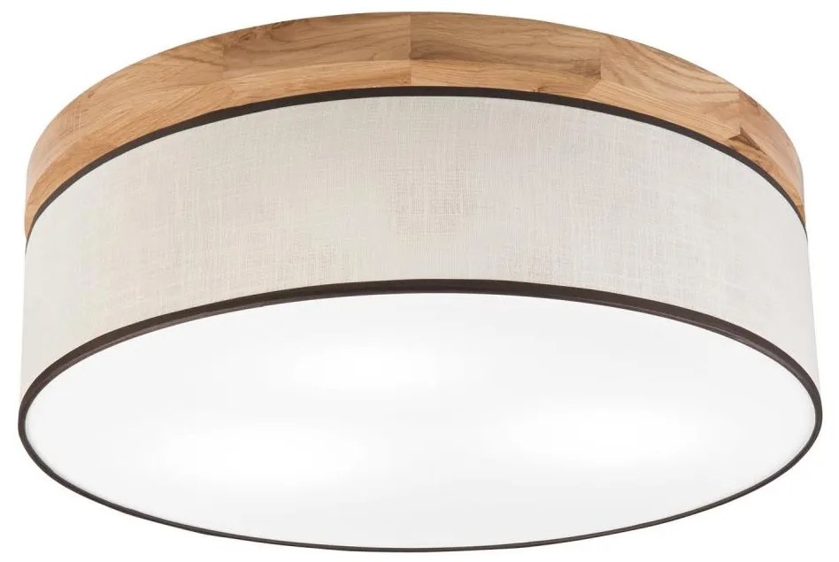 Plafonieră Brilagi BELLADONNA 3xE27/15W/230V d. 50 cm crem/stejar