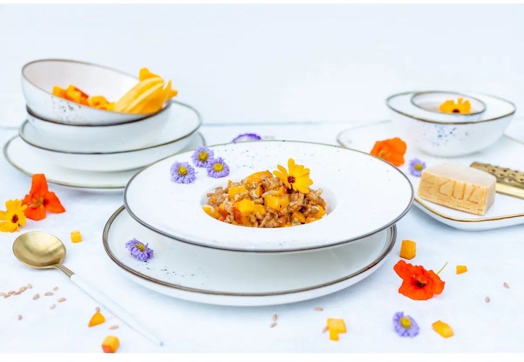 Mäser 4-piece gourmet plate set Pintar Albastrupuncte 26 cm