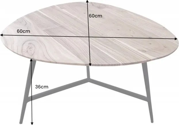 Masuta de cafea Beauty By Nature 60cm Salcam