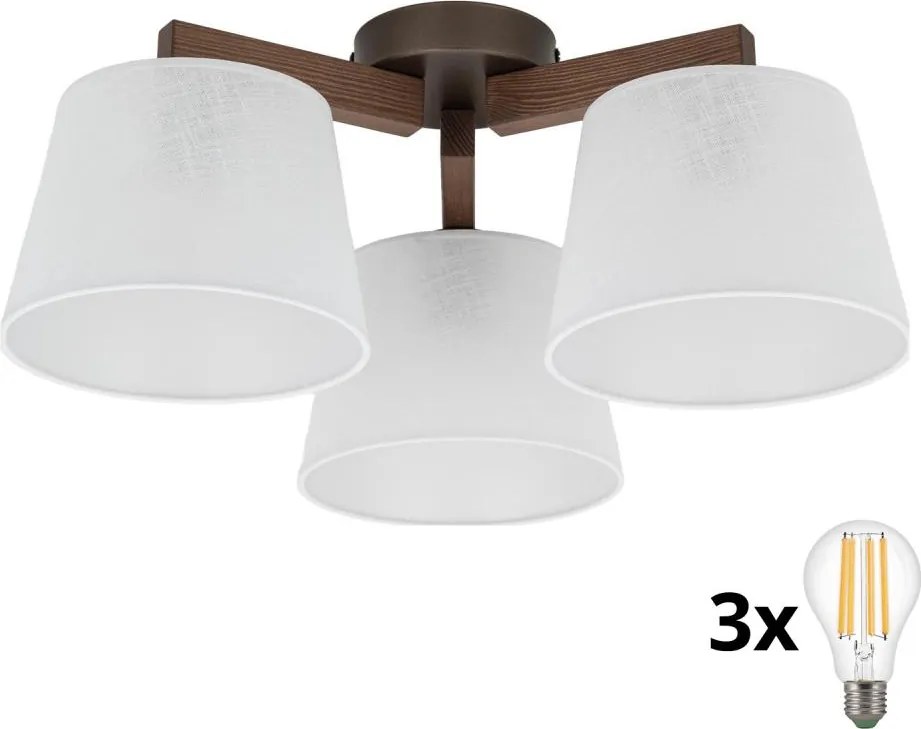 BRILAGI - LED Lustră aplicată LATTE 3xE27/15W/230V pin/alb