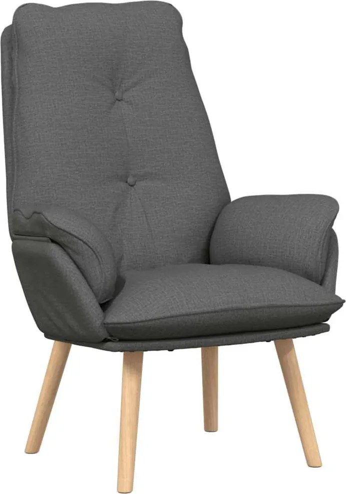 vidaXL fotoliu Gri închis 69 x 74 x 93 cm Țesătură și placaj