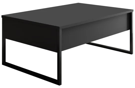 Măsuță de cafea LUXE 40x90 cm antracit/negru