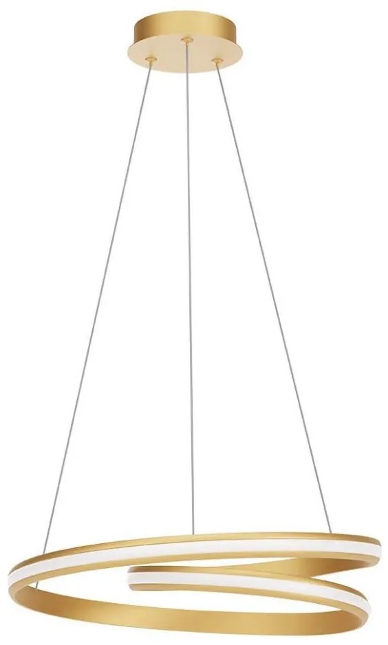 Redo 01-4361 - Lustru LED dimmabil suspendat pe cablu TORSION LED/40W/230V auriu